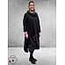 SINNE DESIGN Jurk Zwart Grote Col Kraag