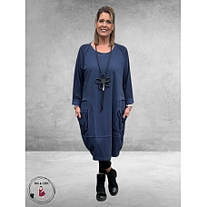 SINNE DESIGN Jurk Navy 