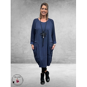 SINNE DESIGN Jurk Navy 