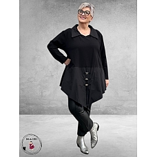 SINNE DESIGN Tuniek Zwart Gesp