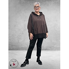 SINNE DESIGN Hoodie Stoer  Bruin