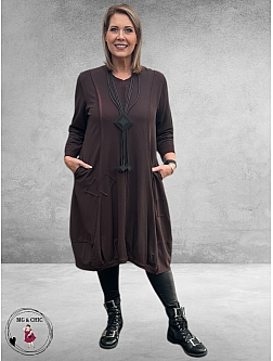 SINNE DESIGN Jurk Bruin