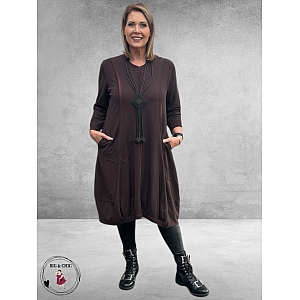 SINNE DESIGN Jurk Bruin