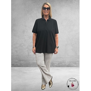 STARK Broek Bell Grafisch Ecru