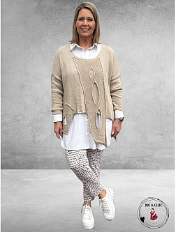 Stark Pantalon JANNA 72 BRUIN/ECRU