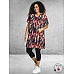 Studio Jurk BRIGITTE Rood-Zwart-Wit