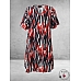 Studio Jurk BRIGITTE Rood-Zwart-Wit