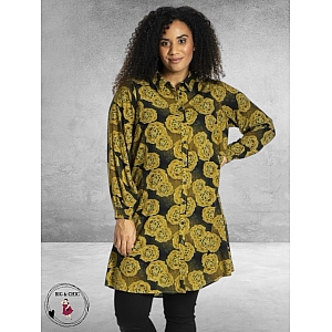 STUDIO Tuniek/Doorknoop Blouse Emilie Green Roses