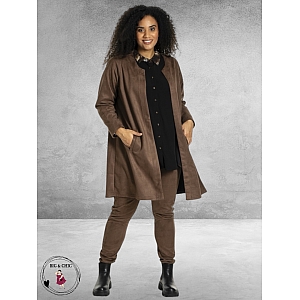 STUDIO Cardigan Suède Neomi Bruin