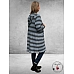 Studio Vest/Cardigan Marlene Blue Stripe