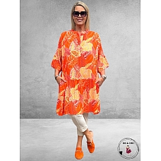 Version Ibiza Strokenjurk Oranje Bladeren