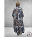 Version Ibiza Strokenjurk Maxi Blauw Retro