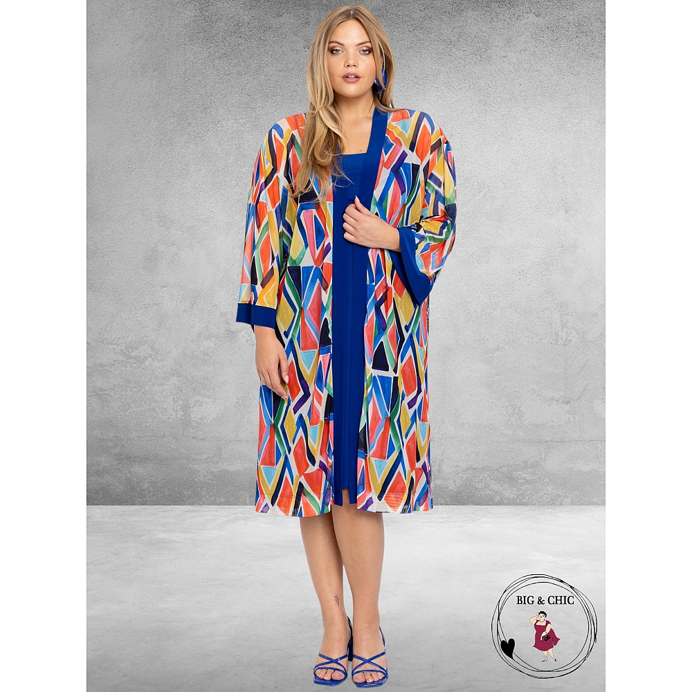 YOEK Mouwloze A-lijn Jurk Rood-Grote Maten Mode