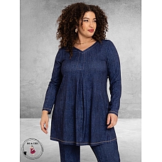 YOEK Tuniek A-Lijn Denim Dolce