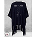 YOEK Poncho Knit Blauw